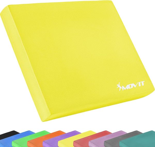 MOVIT Balanceboard Balance Pad Dynamic Base, 50 x 40 x 6 cm, Training für Gleichgewicht und Koordination, Balancekissen, 10 Farben