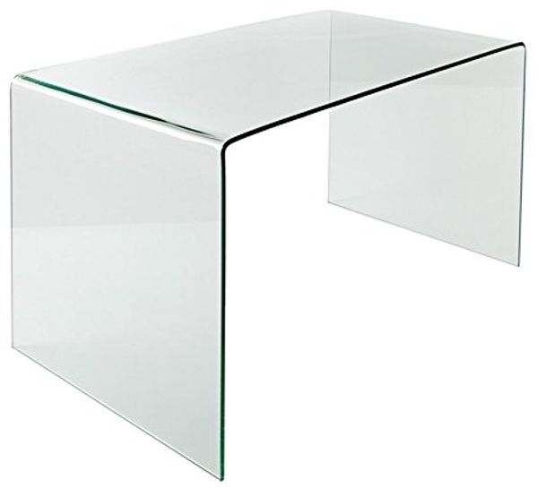 riess-ambiente Schreibtisch FANTOME 120cm transparent, Arbeitszimmer · Glas · Modern Design · Home Office