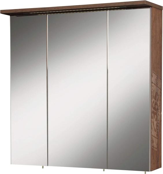 Schildmeyer Spiegelschrank Milan 125919, Panamaeiche Dekor, 70,5 x 16 x 72,3 cm