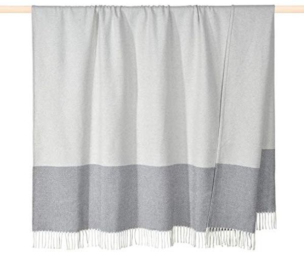 pad Decke 150x200 Stripes grey 50% Baumwolle 50% Polyacrylic