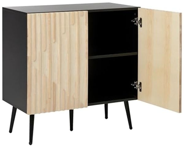 Sideboard DALCROSS Holz 80 cm Heller Holzfarbton