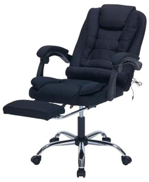HTI-Living Drehstuhl Bürostuhl Forio Schwarz (Stück, 1 St), Bürostuhl Drehstuhl mit Massagefunktion