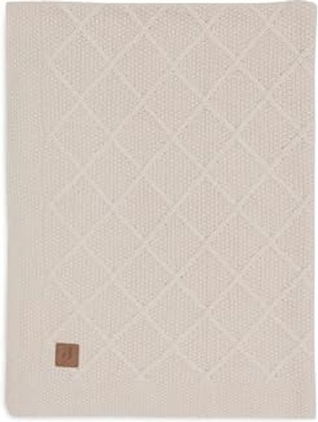 Jollein Check Knit Babydecke - 75 x 100 cm - Oatme