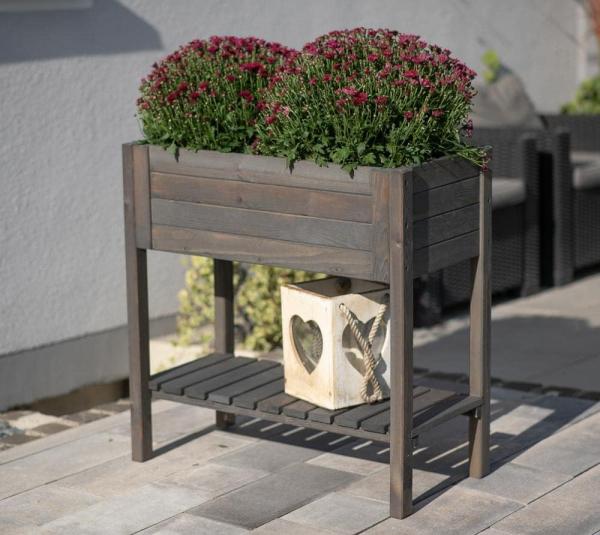 Westmann Holz Hochbeet Lisa | Grau | 79x39x79 cm Bild 5