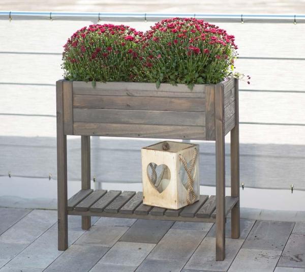 Westmann Holz Hochbeet Lisa | Grau | 79x39x79 cm Bild 4