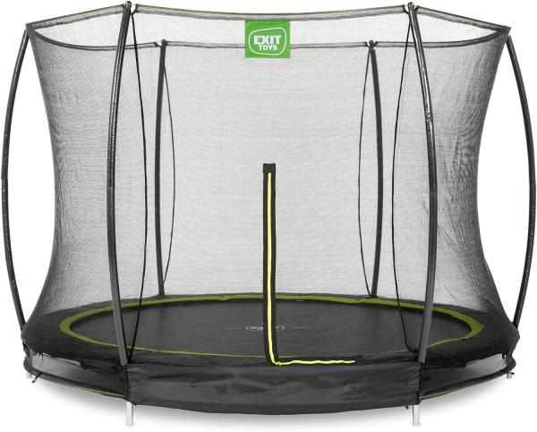 EXIT Silhouette Bodentrampolin ø305cm mit Sicherheitsnetz - schwarz