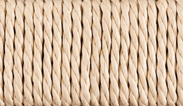 AC Design Furniture Sofie Hocker, Off White Papiergeflecht, Gestell NC lackiert Kiefer mit geflochtenes Muster, 35 x 35 x 45 cm Bild 6