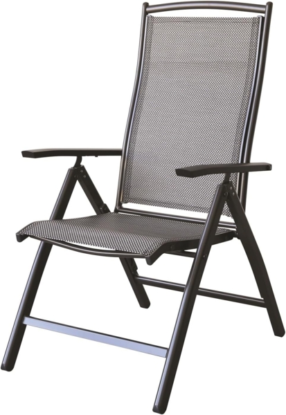 WINDSOR Alu-Klappsessel Gartenstuhl anthrazit / mixed-silber