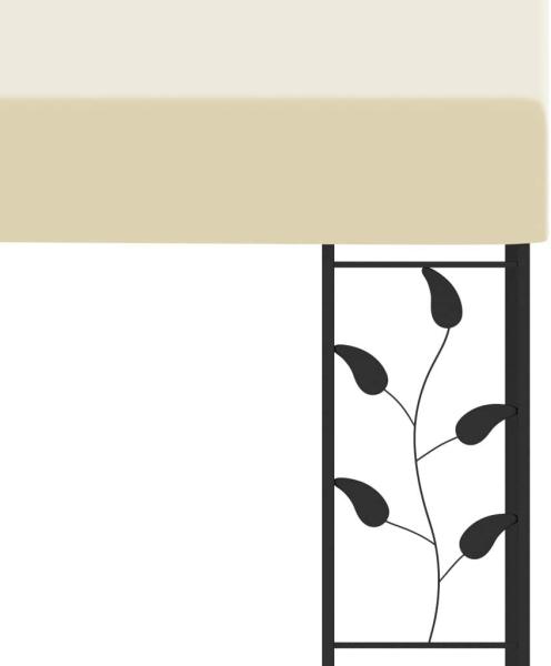 vidaXL Wand-Pavillon 3x3x2,5 m Cremeweiß 47997 Bild 5