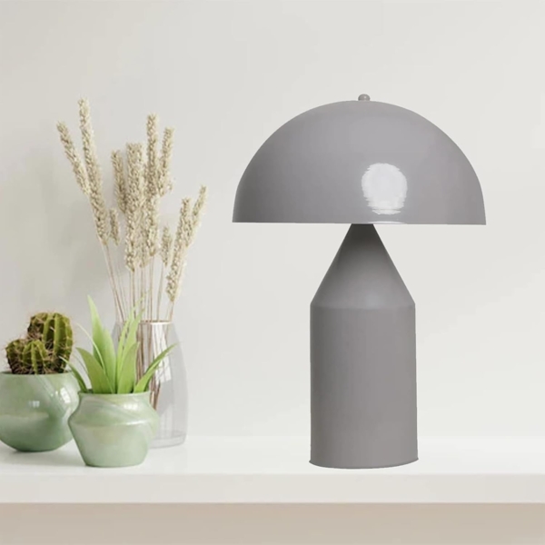 Bamyum Tischleuchte Nachttischlampe mit Kabel Lipeo Metall Pilz Lampe, ohne Leuchtmittel