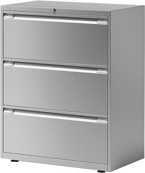 Hängeregistraturschrank Essentials, 3 Hängeregistratur à H 304 mm, Farbe silber