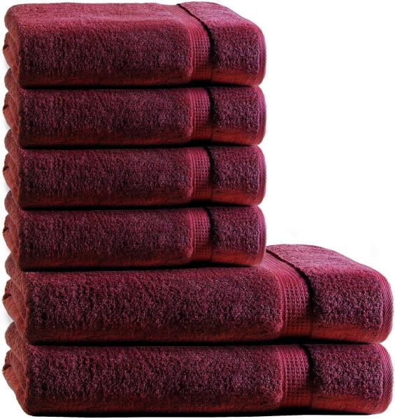 TRENDBUY24 Handtuch Set 6-TLG Premium Frottee Handtücher Duschtücher Set 100% Baumwolle, (Handtuch und Duschtuch, 6-St), schnell trocknend