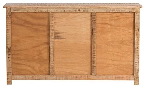 Sideboard Mango Massivholz 140x80 cm braun massivum Mumbai Kommode mit Schubladen Türen Boho rustikal Anrichte Wohnzimmer Bild 6