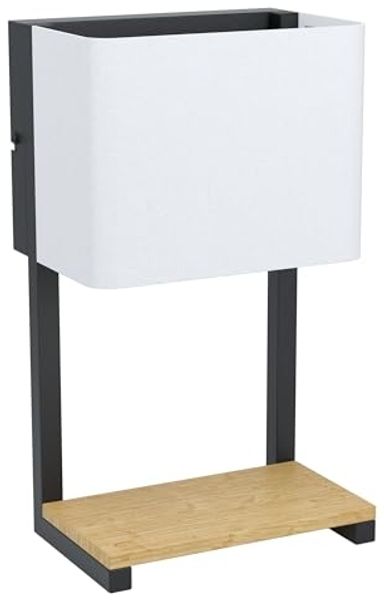 Eglo 99126 Wandleuchte GALDAKAO weiß L:20 13,5 H:35cm mit Kabelschalter 3000K