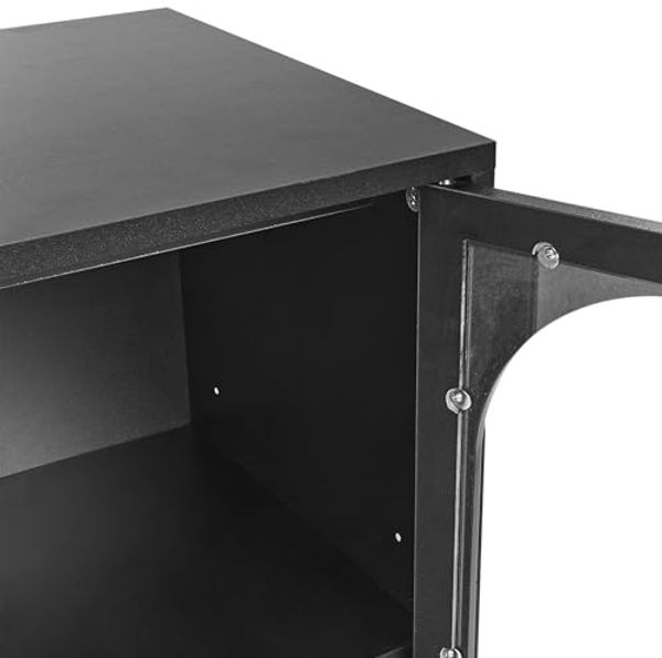 Sideboard LANGFORD Holz 83 cm Schwarz Bild 7