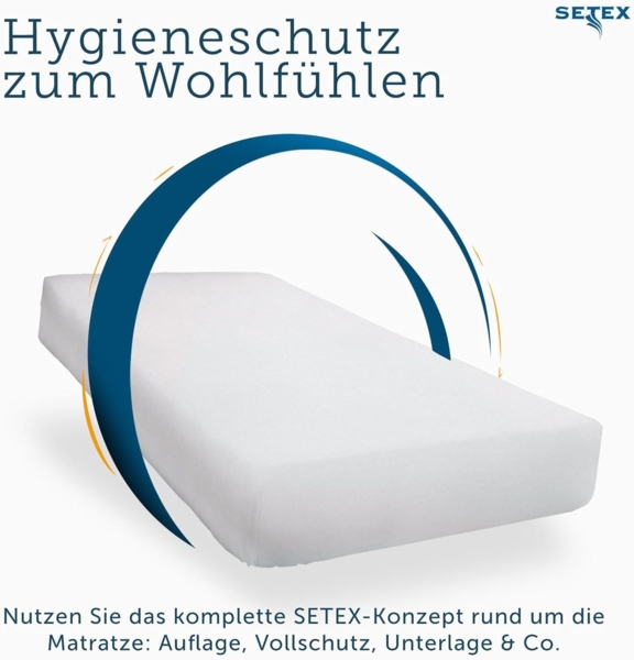 SETEX Feinbiber Spannbettlaken, 180x200 cm großes Spannbetttuch, 100 % Baumwolle, Bettlaken in Anthrazit Bild 8