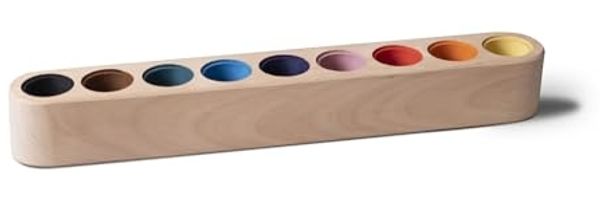 Ehrenkind Badorganizer Buntstifthalter aus Massivholz nach Montessori, Kinder (1 St, Schreibtischorganizer), aus FSC® zertifizierten Holz