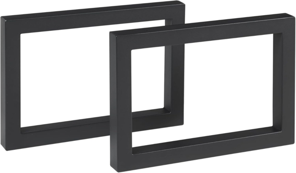 Tischgestell 2er Set Lunderskov 35x50cm Schwarz [en. casa]