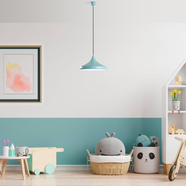 Kronleuchter, 'Eysan', 116 x 35 x 35, Türkis Bild 3