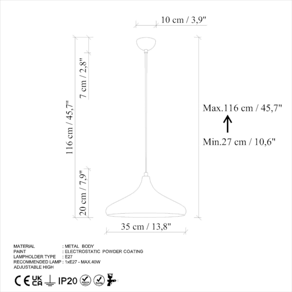 Kronleuchter, 'Eysan', 116 x 35 x 35, Türkis Bild 8