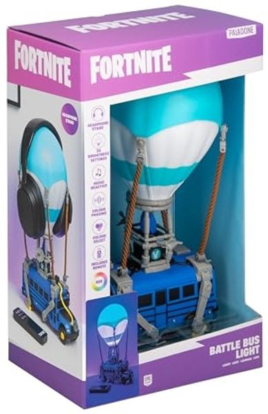 Paladone Fortnite Schlachtenbus-Leuchte, offiziell lizenzierte, farbwechselnde LED-Gaming-Lampe mit Kopfhörerständer für Gamerzimmer, Schlafzimmer, Zuhause, Geschenkidee Bild 7
