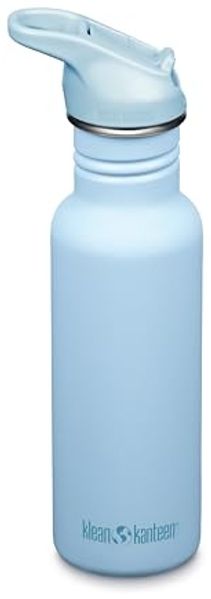 Klean Kanteen Trinkflasche Edelstahl Trinkflasche Classic 536ml Flip Sport Cap Hellblau Clear Sky