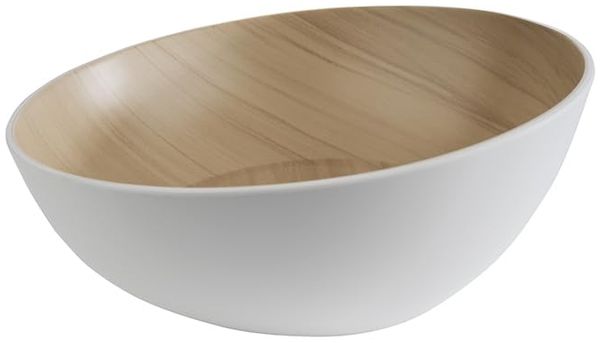 APS Frida Schale Holzoptik/weiß, Inhalt: 1,60 Liter, ø: 250 mm