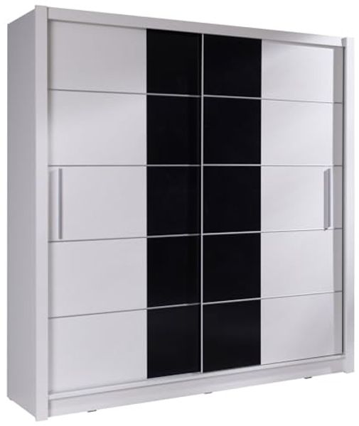 Schiebetürenschrank Bari Kleiderschrank 2050x62x215cm 2-türig