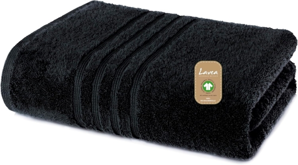 Lavea Badetuch Bali Duschtuch 100x150 cm Duschtuch 70x140 cm, Weiches Bio-Baumwollfrottee (1-St), pflegeleicht, GOTS-zertifiziert, extra saugstark mit 500g/m²