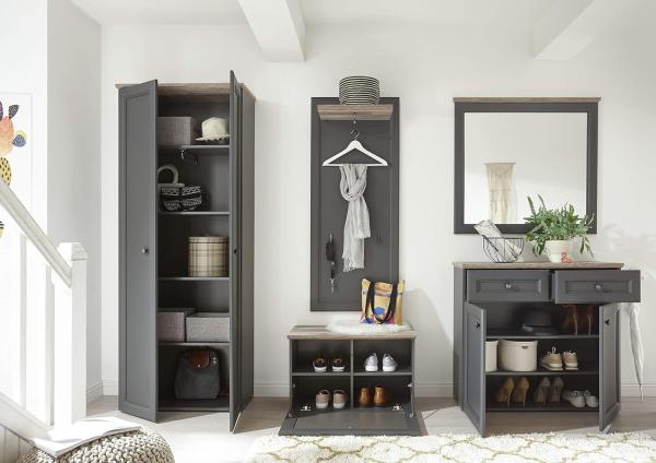 Garderobenpaneel TOSKANA Garderobe grau Timber wood Bild 5