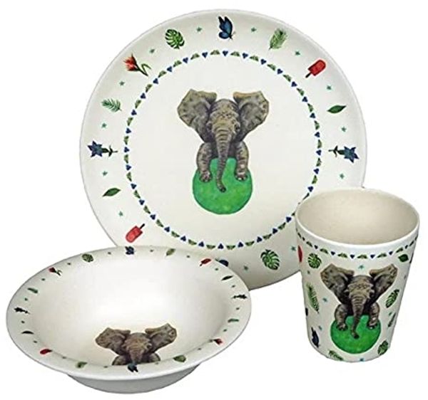 geschirrset Elephant junior Maisfaser-Bambus 3-teilig