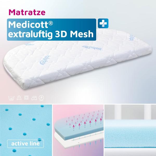 babybay Matratze MediTex® extraluftig 3D Mesh für Boxspring XXL Bild 3