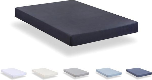 Todocama - Spannbettlaken aus extra weicher gebürsteter Mikrofaser (Bett 200x190/200 cm, Dunkelgrau)