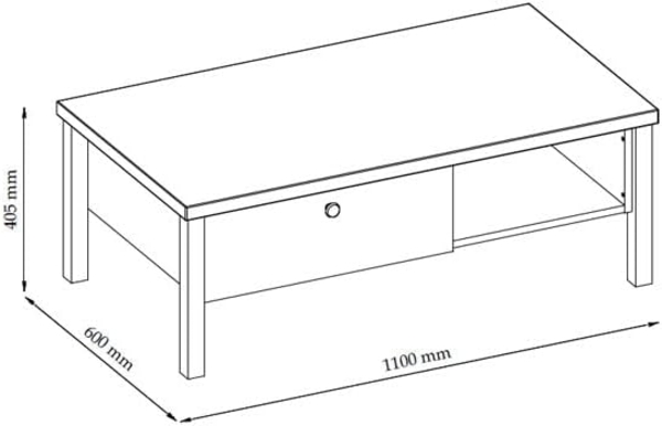Wohnwand Anbauwand Melini 4-teilig schiefergrau Eiche Delano hell Bild 3