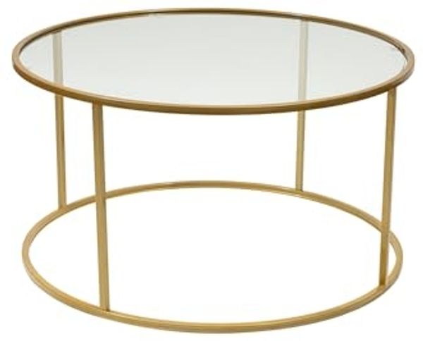 Couchtisch, 'Berlin', 43 x 80 x 80, Gold