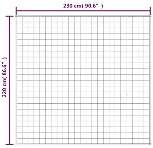vidaXL Gewichtsdecke Stoff, 1x Gewichtsdecke, Dunkelgrau, 220x230 cm, Stoff, 15 kg Bild 7