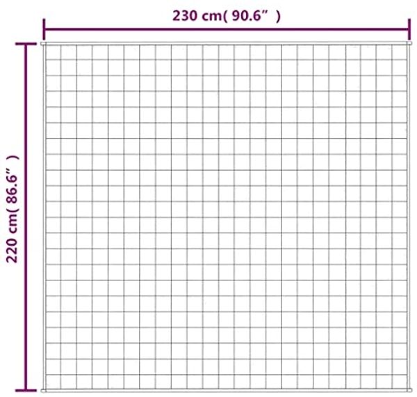 vidaXL Gewichtsdecke Stoff, 1x Gewichtsdecke, Dunkelgrau, 220x230 cm, Stoff, 15 kg Bild 3