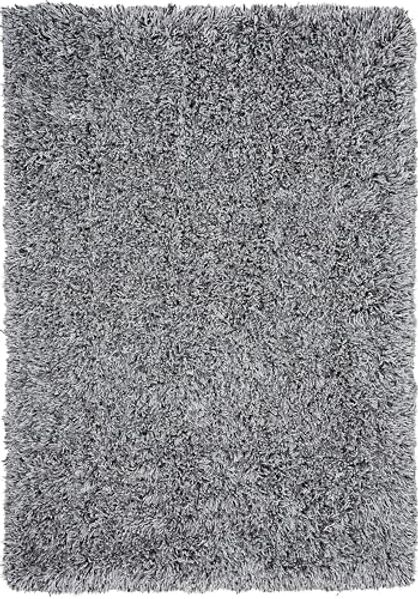 Teppich schwarz-weiß 160x230 cm Shaggy CIDE