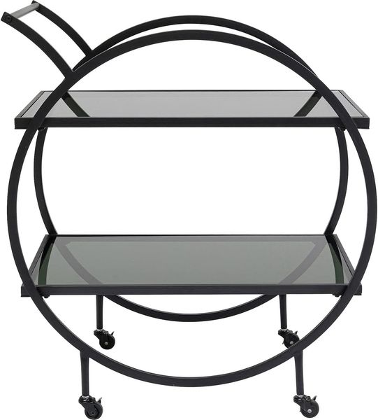 Servierwagen Loft, Schwarz, 74 x 85 x 40 cm