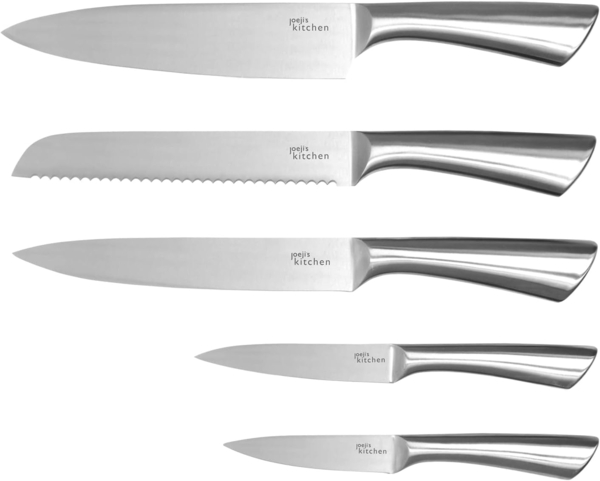 JOEJI’S KITCHEN Universalküchenmesser 5-in-1 Messerset aus Edelstahl - Scharfe Küchenmesser Set Bild 8