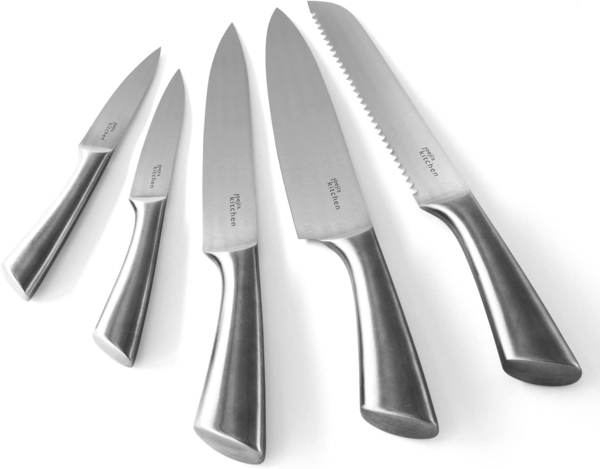 JOEJI’S KITCHEN Universalküchenmesser 5-in-1 Messerset aus Edelstahl - Scharfe Küchenmesser Set Bild 9