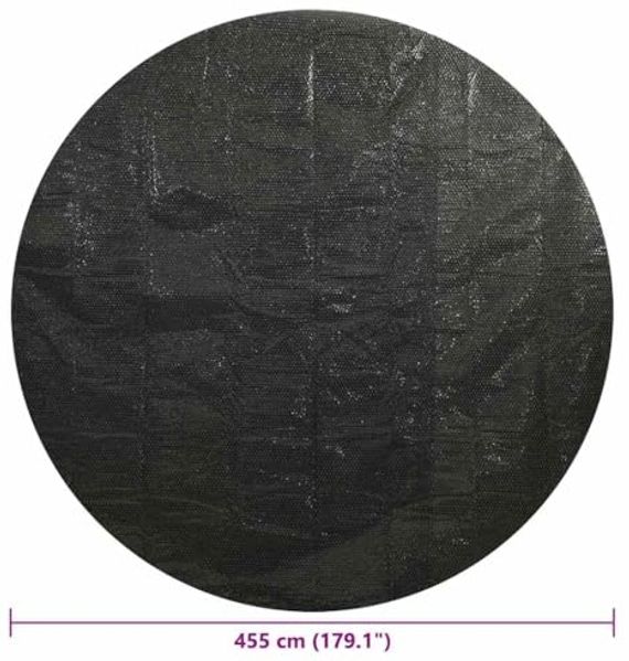 vidaXL Poolabdeckung Schwarz 455 cm PE 92158 Bild 2