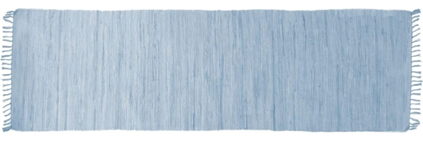 THEKO Teppich Happy Cotton Fleckerl, handgewebt, rechteckig, Höhe: 5 mm, Flachgewebe, reine Baumwolle, meliert, mit Fransen, auch als Läufer