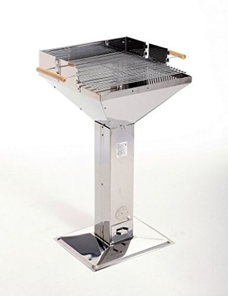 Mr. Gardener Holzkohle Trichtergrill Nebraska Grillfläche 48 x 46,5cm Edelstahl