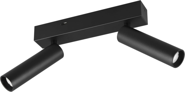 Moderner LED Deckenstrahler AMBALA dimmbar 2-flammig Schwarz, Breite 26cm Bild 1