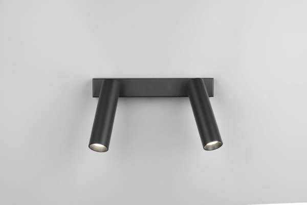 Moderner LED Deckenstrahler AMBALA dimmbar 2-flammig Schwarz, Breite 26cm Bild 8