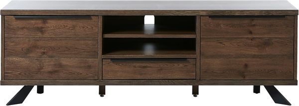 FJORDFORM TV Lowboard, Smoked Eiche, Schwarze Metallbeine