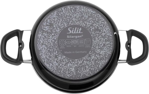 Silit Modesto Line Topfset Induktion 4-teilig, Kochtopf Set mit Glasdeckel, Silargan Funktionskeramik, Induktions Töpfe Set nickelfrei, schwarz Bild 6