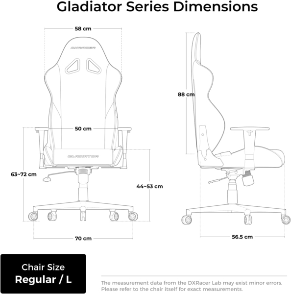 DXRacer GLADIATOR L Schwarz & Rot PVC Leder das Orginal Gaming Stuhl Bild 2