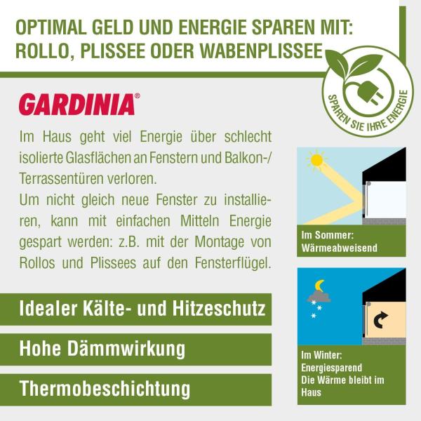 Seitenzugrollo EASYFIX Rollo Thermo ENERGIESPAREND, GARDINIA, verdunkelnd, mit Bohren/ohne Bohren, freihängend, abdunkelnd mit Thermobeschichtung Bild 10